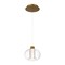 Dweled Crater 8in LED Pendant 3500K in Aged Brass PD-989 - alternate 2